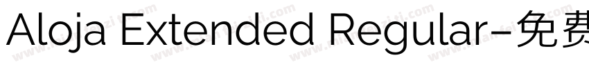 Aloja Extended Regular字体转换